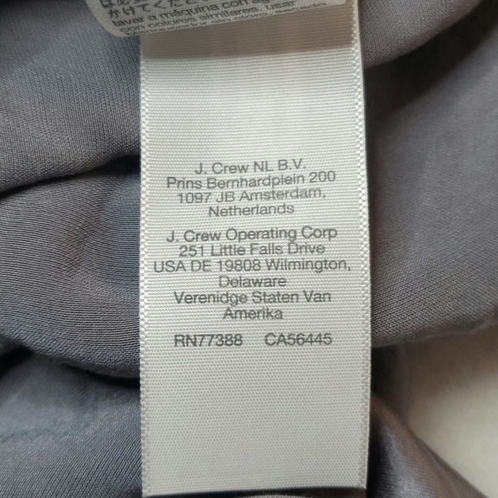 Madewell Bias-Cut Satin Maxi Slip Skirt Size 12 Dusk Gray Elastic Waist Flowy - Picture 16 of 16